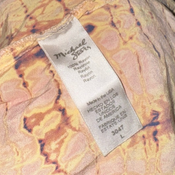 MICHAEL STARS - Jenna Tie Waist Maxi Dress Tie Dye Size L - Picture 7 of 8